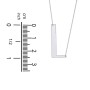 Engravable Asymmetrical Initial Necklace - L