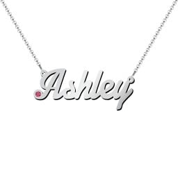 Personalised Birthstone Name Necklace