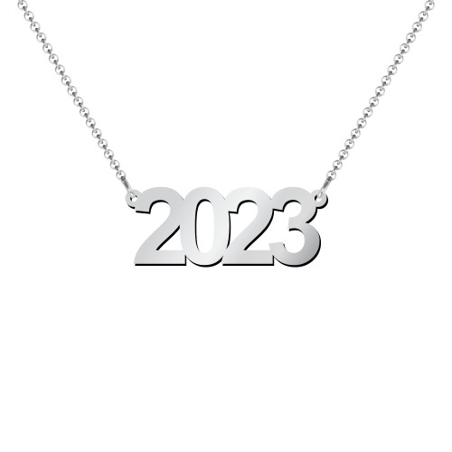 Personalised Number Necklace – Sterling Silver