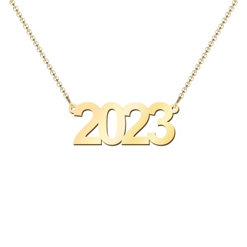 Personalised Number Necklace – 18K Gold Plated Silver