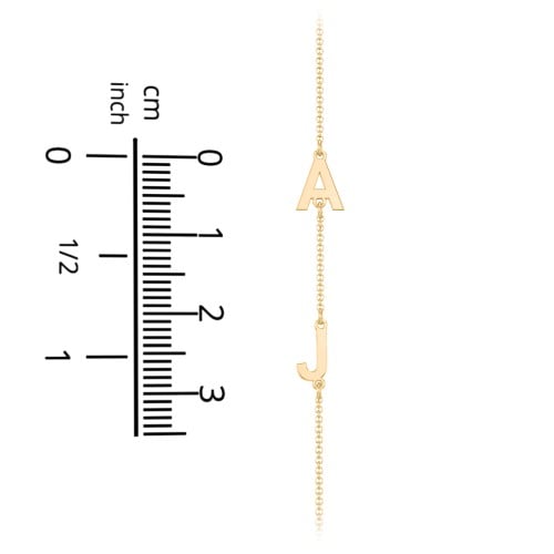 Personalised Initial Station Necklace with 5 Letters