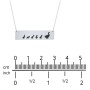 Engravable Mama Goose Bar Necklace with 3 Goslings