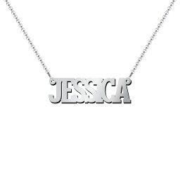 Personalised Varsity Name Necklace