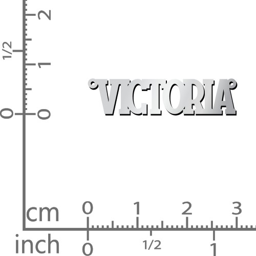 Personalised Varsity Name Necklace