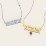 Personalised Varsity Name Necklace – Sterling Silver