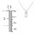 Small Initial Tag Necklace with Birthstone – 18K Gold Plated Silver with Blue Sapphire