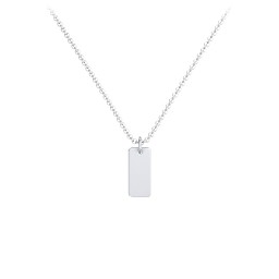 Small Initial Tag Necklace