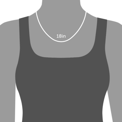 Framed Name Necklace with Paperclip Chain – Sterling Silver
