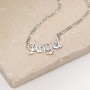 Personalised Name Necklace with Figaro Chain