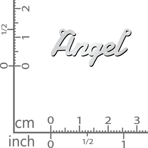 Personalised Name Necklace with Figaro Chain – Sterling Silver