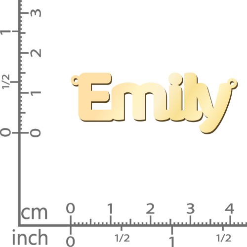 Personalised Name Necklace with Chunky Open Curb Chain – 18K Gold Plated Silver
