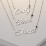Script Name Necklace with Birthstone