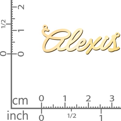 Script Name Necklace with Birthstone