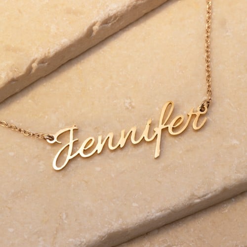 Signature Script Stainless Steel Name Necklace