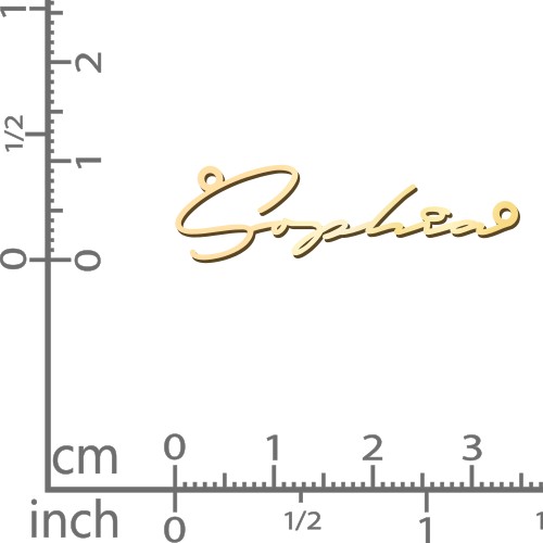 Dainty Script Stainless Steel Necklace