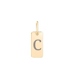 Small Initial Tag Charm
