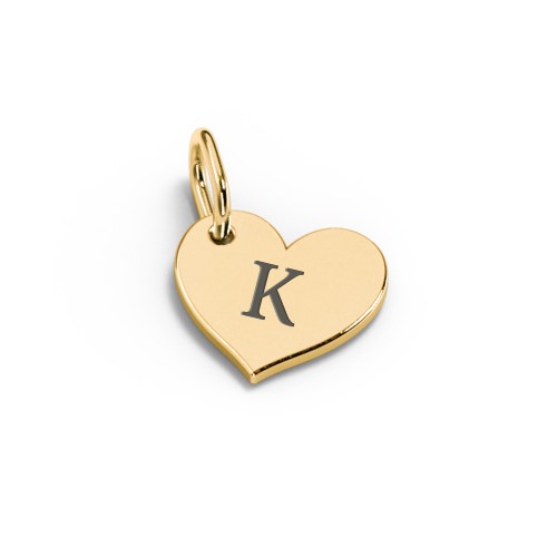 Initial Heart Charm