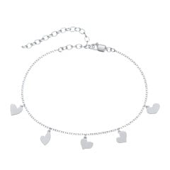 Multi Heart Charm Anklet