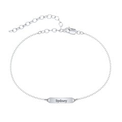 Mini Engravable Bar Anklet