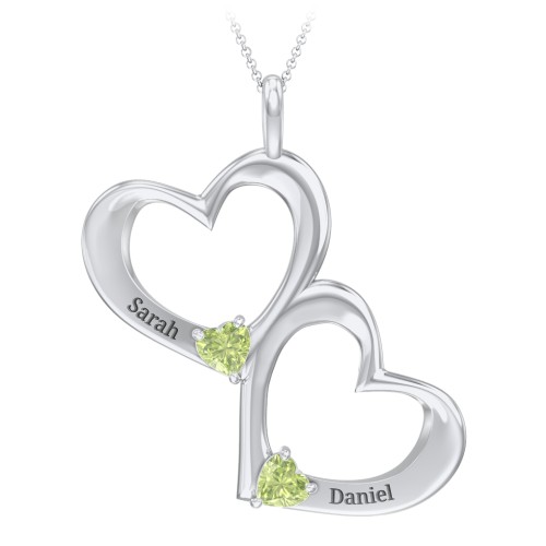 Fusion Hanging Hearts Pendant