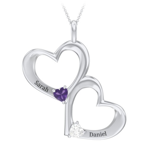 Fusion Hanging Hearts Pendant