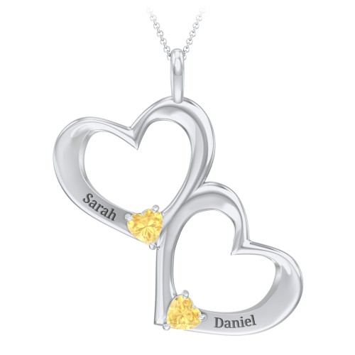 Fusion Hanging Hearts Pendant