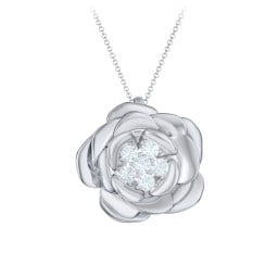 Family Rose Birthstone Pendant