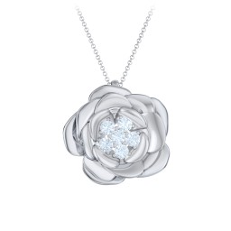 Family Rose Birthstone Pendant