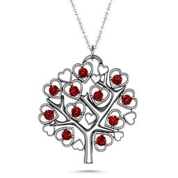 Heart Family Tree Pendant