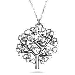 Heart Family Tree Pendant