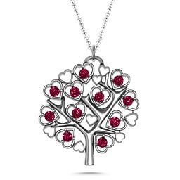 Heart Family Tree Pendant