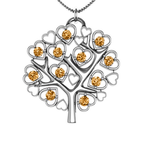 Heart Family Tree Pendant
