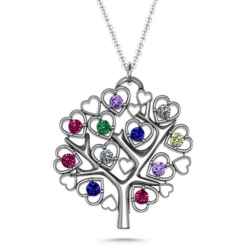 Heart Family Tree Pendant