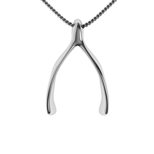 Wishbone Pendant – Sterling Silver