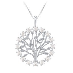 Halo Family Tree Pendant