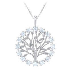 Halo Family Tree Pendant