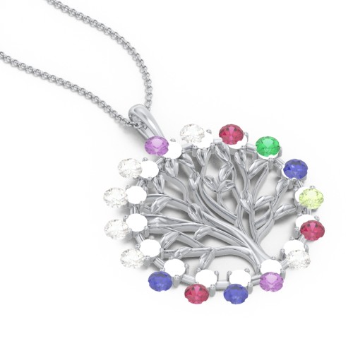 Halo Family Tree Pendant