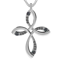 Stylish Curved Cross Pendant