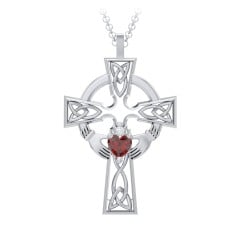 Claddagh Celtic Cross Pendant