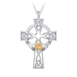 Claddagh Celtic Cross Pendant
