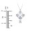 Claddagh Celtic Cross Pendant – 9kt Yellow Gold with Garnet and White Premium Zirconia