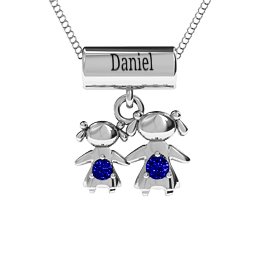 Sisters or Mother and Daughter Character Pendant