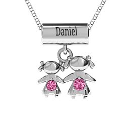 Sisters or Mother and Daughter Character Pendant