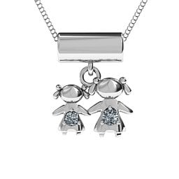 Sisters or Mother and Daughter Character Pendant