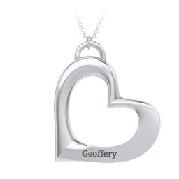 Tilted Heart Pendant