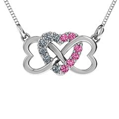 Triple Heart Infinity Pendant