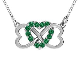 Triple Heart Infinity Pendant