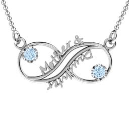 Mother and Daughter Infinity Pendant