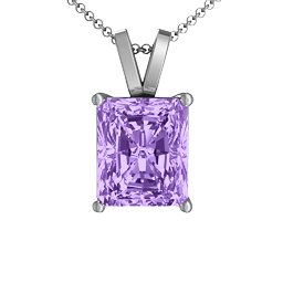 Emerald Cut Solitaire Pendant
