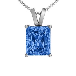 Emerald Cut Solitaire Pendant